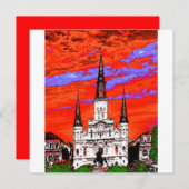 Cathedral, New Orleans, Fauvist Colors (Front/Back)