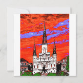 Cathedral, New Orleans, Fauvist Colors (Front)