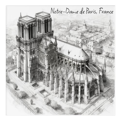 Cathedral Notre_Dame de Paris France Acrylic Print