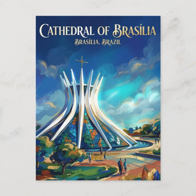 Cathedral of Brasília Brazil Postcard (Front)
