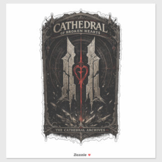 CATHEDRAL OF BROKEN HEARTS CATHEDRAL ARCHIVES STICKER