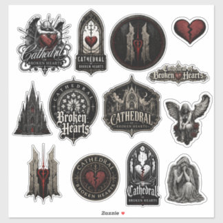 CATHEDRAL OF BROKEN HEARTS DECAL SHEET