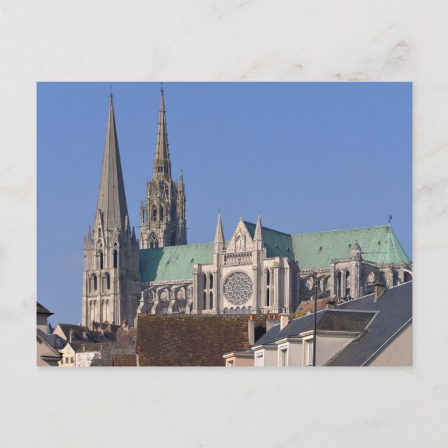 Cathedral of Chartres in France Postcard (Front)