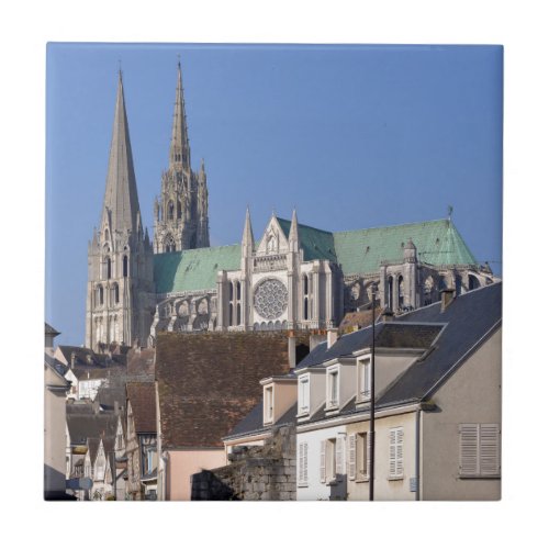 Cathedral of Chartres in France Tile