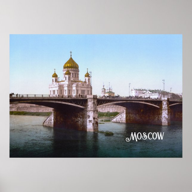 Cathedral of Christ the Saviour in Moscow (1900) Poster (Front)