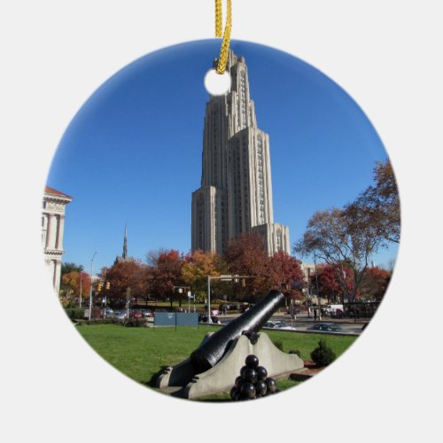 Cathedral of Learning University of Pittsburgh Ceramic Ornament