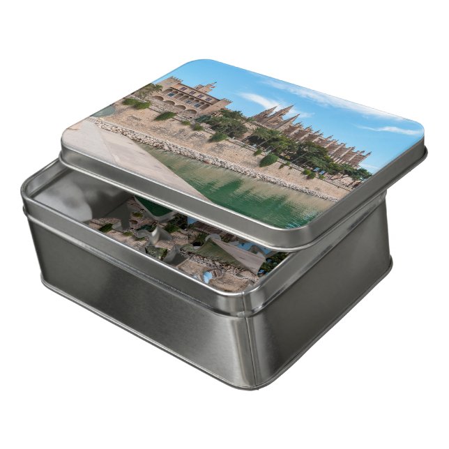 Cathedral of Palma de Mallorca and Almudaina Jigsaw Puzzle (Lid Open)