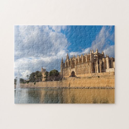 Cathedral of Palma de Mallorca at Golden hour Jigsaw Puzzle