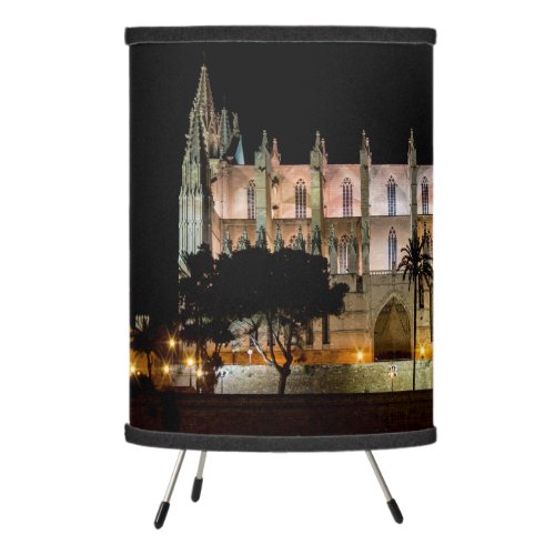 Cathedral of Palma de Mallorca at night _ Spain Tripod Lamp