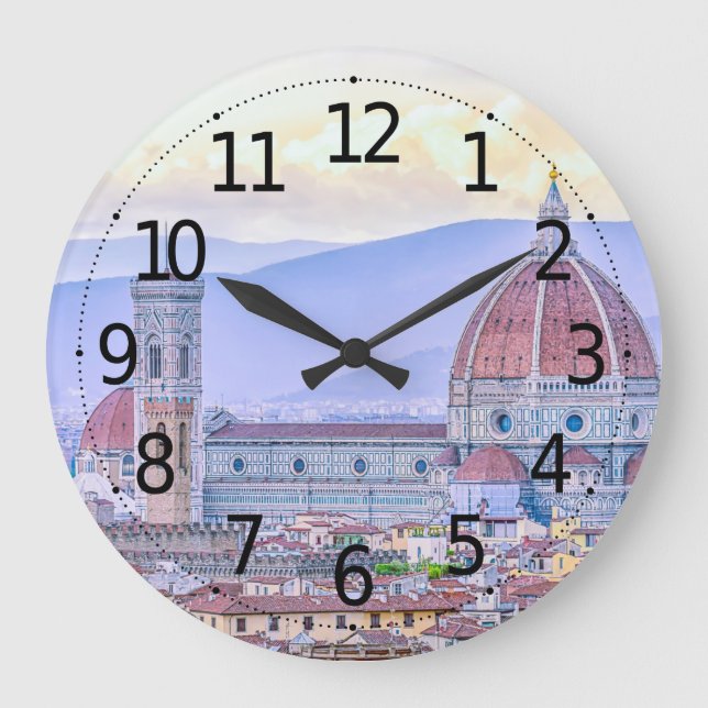 Cathedral of Santa Maria del Fiore Artwork | Large Clock (Front)
