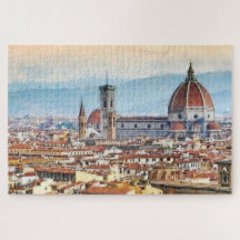 Cathedral of Santa Maria del Fiore Watercolor Art