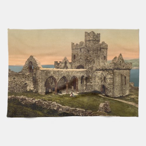 Cathedral of St Germain Peel Isle of Man Kitchen Towel