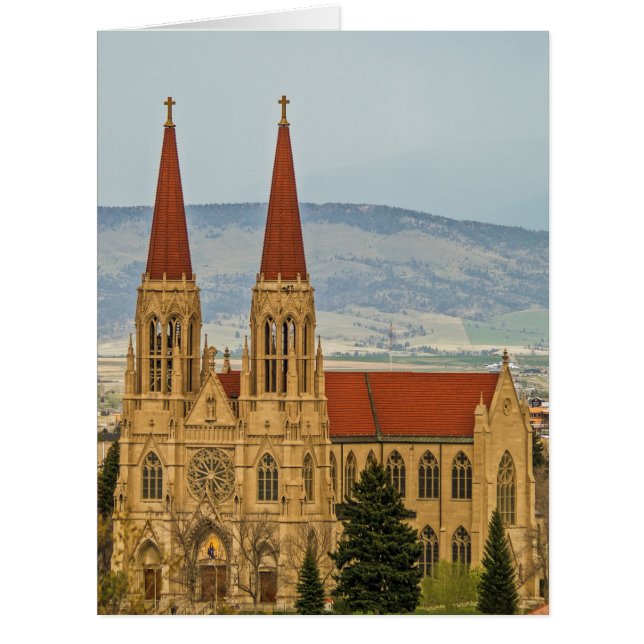Cathedral of St. Helena, Helena, Montana Card (Front)