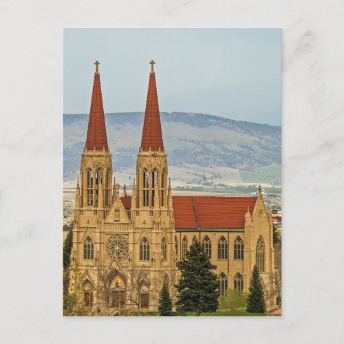 Cathedral of St Helena Helena Montana Postcard