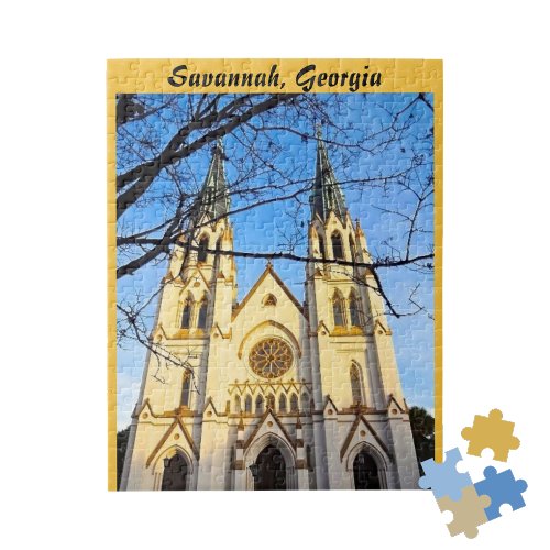 Cathedral of St John the Baptist Savannah Georgia Jigsaw Puzzle