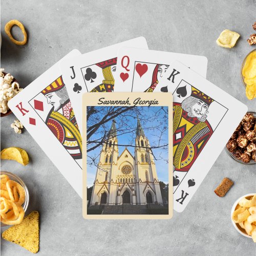 Cathedral of St John the Baptist Savannah Georgia Poker Cards