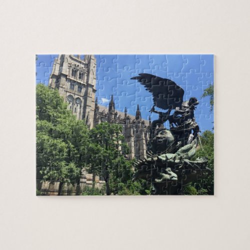 Cathedral of St John the Divine NYC New York City Jigsaw Puzzle