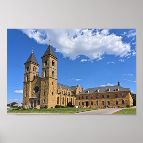 Cathedral of the Plains Victoria Kansas Poster