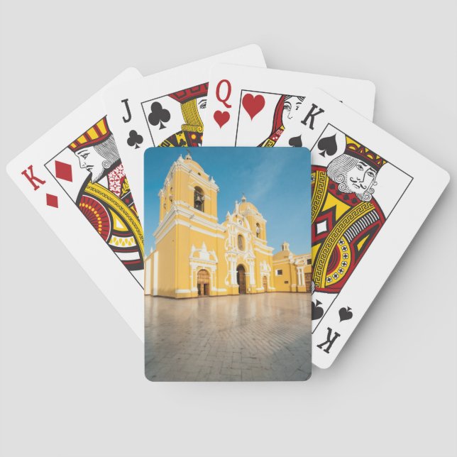 Cathedral Of Trujillo, Trujillo, Peru Poker Cards (Back)