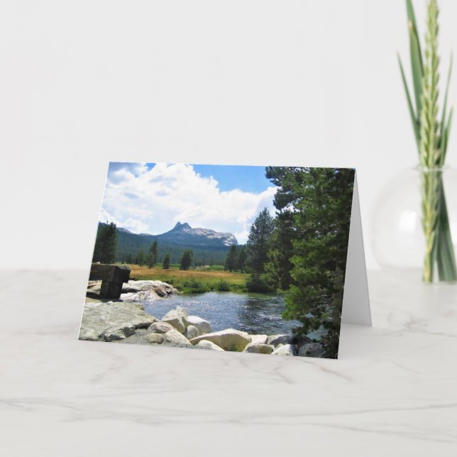 Cathedral Peak in Tuolumne Meadows, Yosemite, CA Card (Front)