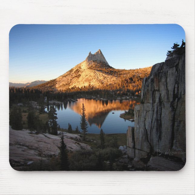 Cathedral Peak Sunset - John Muir Trail - Yosemite Mouse Pad (Front)