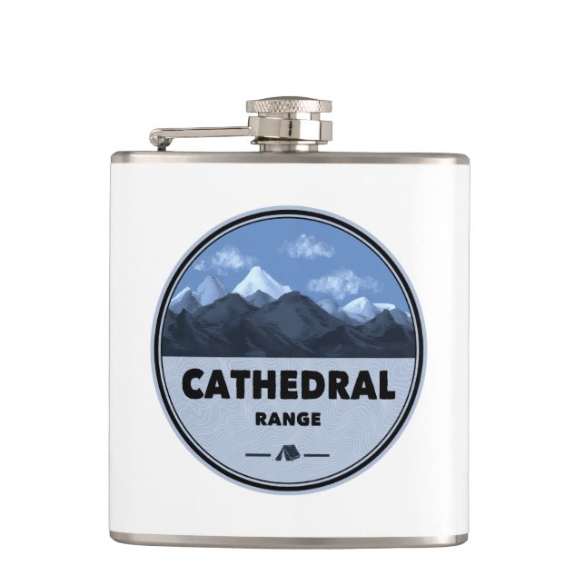 Cathedral Range California Camping Flask (Front)