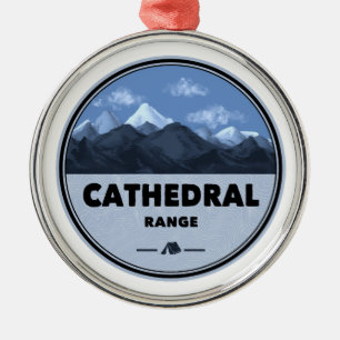 Cathedral Range California Camping Metal Ornament