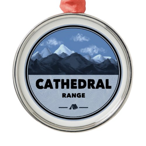 Cathedral Range California Camping Metal Ornament
