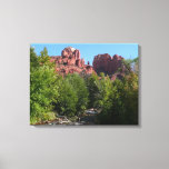 Cathedral Rock and Stream in Sedona Arizona Canvas Print