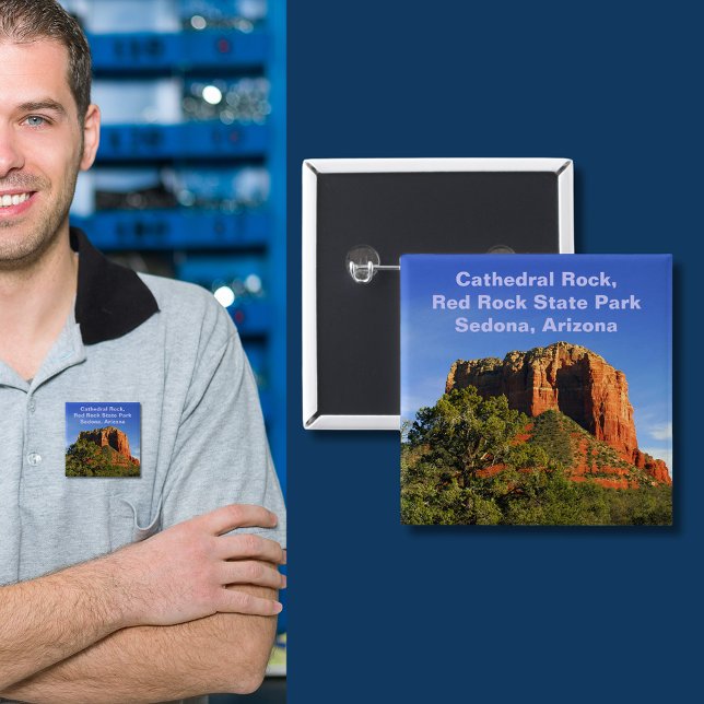 Cathedral Rock, Arizona Pinback Button (Cathedral Rock, Arizona Pinback Button)