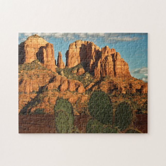 Cathedral Rock at Sunset from Secret Canyon Jigsaw Puzzle (Horizontal)