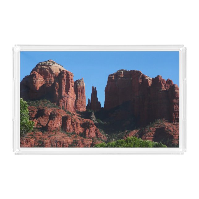Cathedral Rock in Sedona Arizona Monument Acrylic Tray (Front)