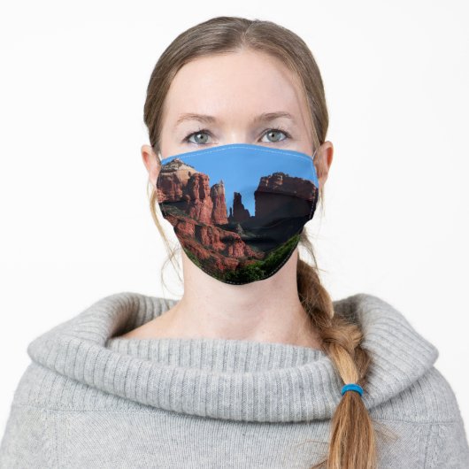 Cathedral Rock in Sedona Arizona Monument Adult Cloth Face Mask (Worn)