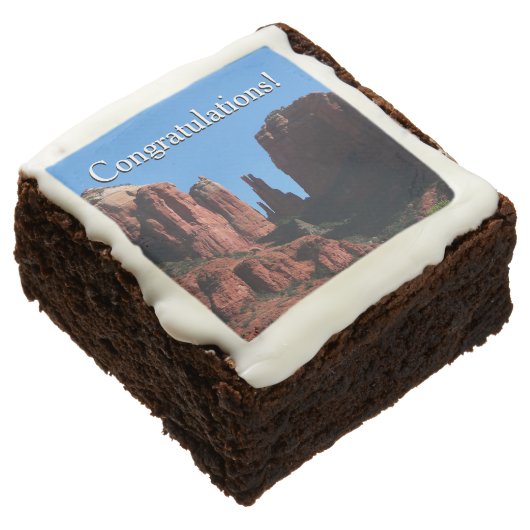 Cathedral Rock in Sedona Arizona Monument Brownie (Angled)
