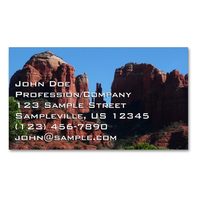 Cathedral Rock in Sedona Arizona Monument Business Card Magnet (Front)