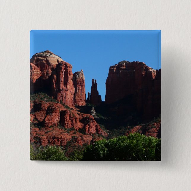 Cathedral Rock in Sedona Arizona Monument Button (Front)
