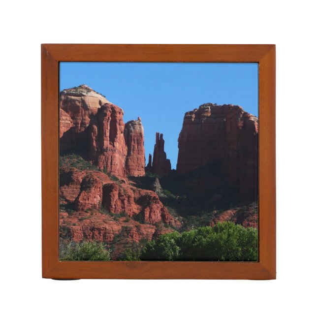 Cathedral Rock in Sedona Arizona Monument Desk Organizer (Front)
