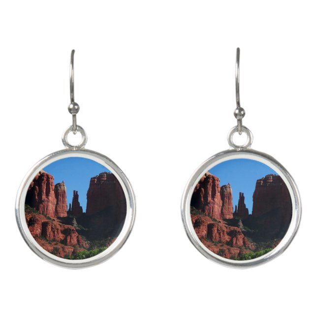 Cathedral Rock in Sedona Arizona Monument Earrings (Front)