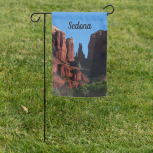 Cathedral Rock in Sedona Arizona Monument Garden Flag