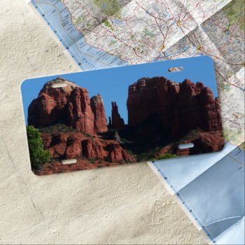 Cathedral Rock In Sedona Arizona Monument License Plate by mlewallpapers at Zazzle