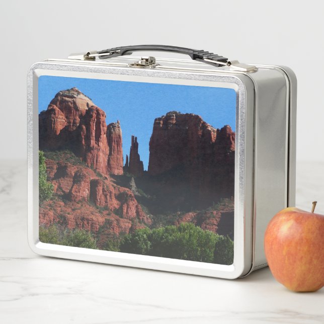Cathedral Rock in Sedona Arizona Monument Metal Lunch Box (In Situ)