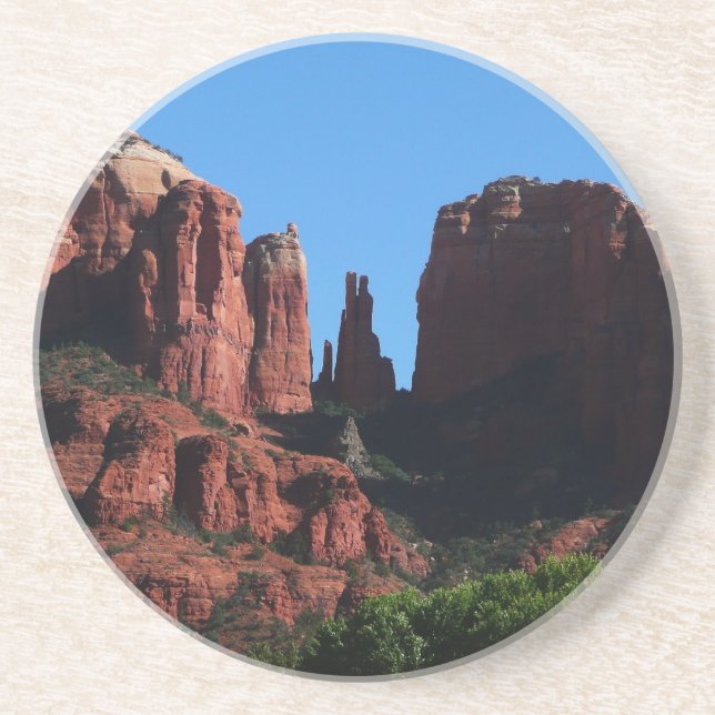 Cathedral Rock in Sedona Arizona Monument Sandstone Coaster (Front)