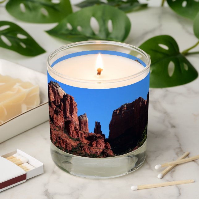 Cathedral Rock in Sedona Arizona Monument Scented Candle (Lit)