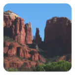 Cathedral Rock in Sedona Arizona Monument Square Sticker