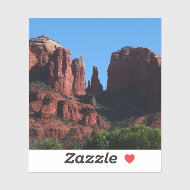 Cathedral Rock in Sedona Arizona Monument Sticker (Sheet)