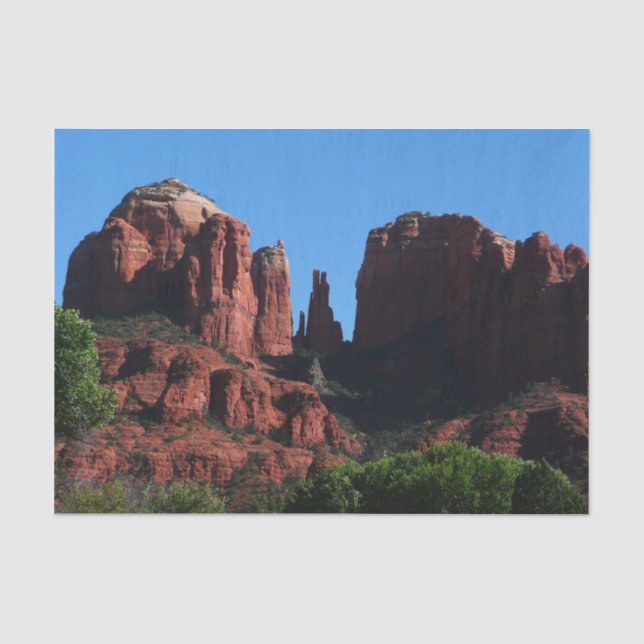 Cathedral Rock in Sedona Arizona Monument Tissue Paper (Front)