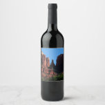 Cathedral Rock in Sedona Arizona Monument Wine Label