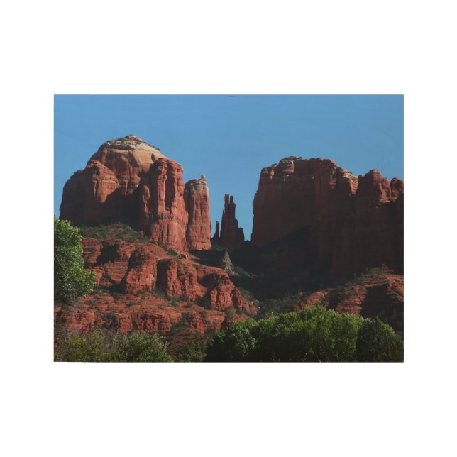 Cathedral Rock in Sedona Arizona Monument Wood Poster (Front)