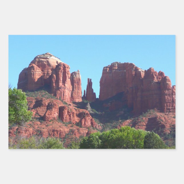 Cathedral Rock in Sedona Arizona Monument Wrapping Paper Sheets (Front)