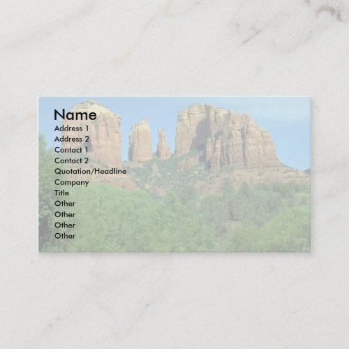 Cathedral Rock near Sedona, Arizona Business Cards